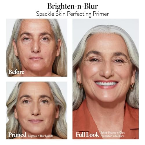 LAURA GELLER NEW YORK Spackle Primer - Brighten-n-Blur - Super-Size 2 Fl Oz - Mattifying Makeup Primer for Mature Skin Avelisse