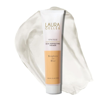 LAURA GELLER NEW YORK Spackle Primer - Brighten-n-Blur - Super-Size 2 Fl Oz - Mattifying Makeup Primer for Mature Skin Avelisse