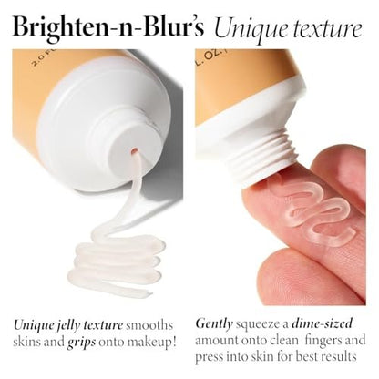 LAURA GELLER NEW YORK Spackle Primer - Brighten-n-Blur - Super-Size 2 Fl Oz - Mattifying Makeup Primer for Mature Skin Avelisse