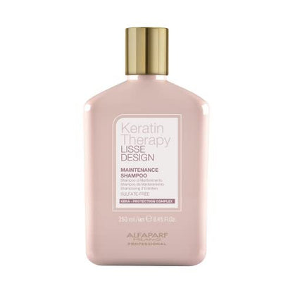 ALFAPARF MILANO Lisse Design Keratin Shampoo for Damaged Hair – Anti-Frizz, Smoothing & Hydrating with Collagen (8.45 oz) Avelisse