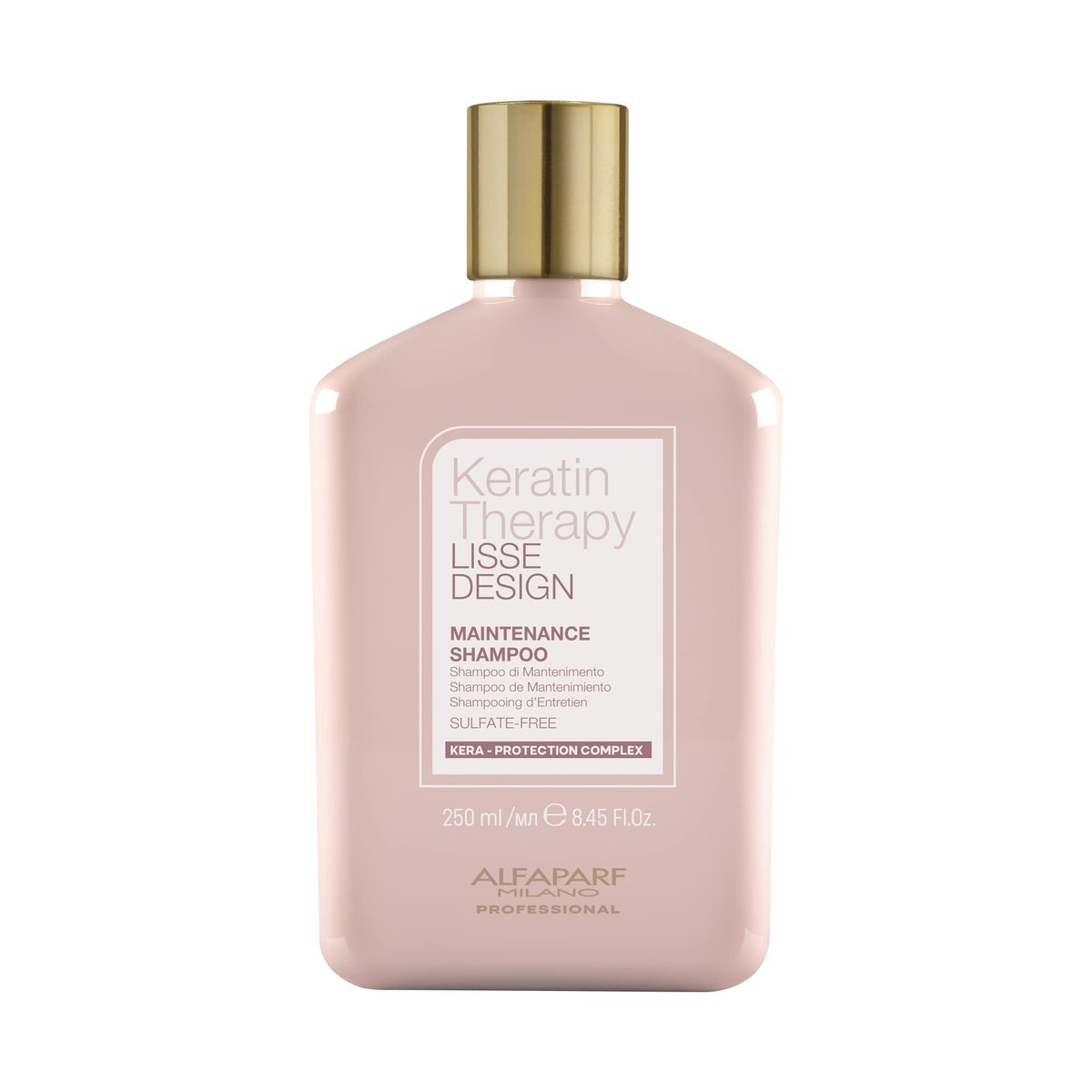 ALFAPARF MILANO Lisse Design Keratin Shampoo for Damaged Hair – Anti-Frizz, Smoothing & Hydrating with Collagen (8.45 oz) Avelisse
