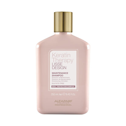 ALFAPARF MILANO Lisse Design Keratin Shampoo for Damaged Hair – Anti-Frizz, Smoothing & Hydrating with Collagen (8.45 oz) Avelisse