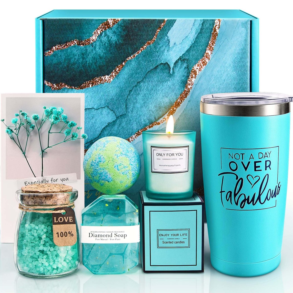 Luxury Spa Gift Basket Set for Women – Relaxing Bath Gifts for Mom, Wife, Sister, Best Friend, Daughter, Coworker, Nurse Avelisse