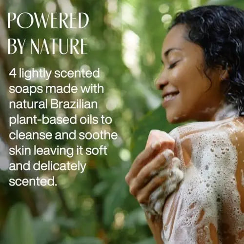 Natura Bar Soap Set - Moisturizing & Nourishing Vegan Amazonian Ingredients for Soft, Smooth Skin - Ucuuba, Brazil Nut, Andiroba, Passion Fruit - 4-Pack 3.5oz (100g) Avelisse