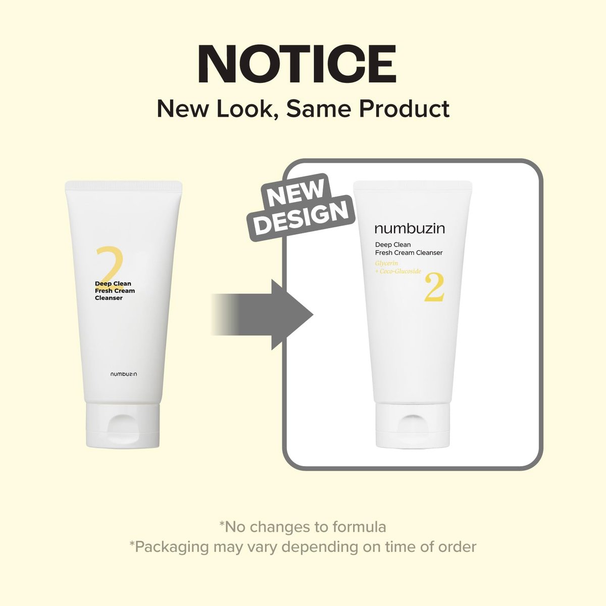 numbuzin No.2 Deep Clean Fresh Cream Cleanser - Gentle Exfoliating Foam Cleanser for Blackheads, Excess Oil & Dead Skin Cells, 4.05 fl. oz. - görsel 3