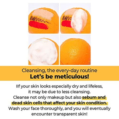 numbuzin No.2 Deep Clean Fresh Cream Cleanser - Gentle Exfoliating Foam Cleanser for Blackheads, Excess Oil & Dead Skin Cells, 4.05 fl. oz.