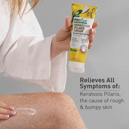 PROcure Keratosis Pilaris Cream – Glycolic Acid & Willow Bark for KP Bumps, Rough Texture & Dry Skin – Fragrance-Free, Paraben-Free Daily Body Lotion, 6 oz Avelisse