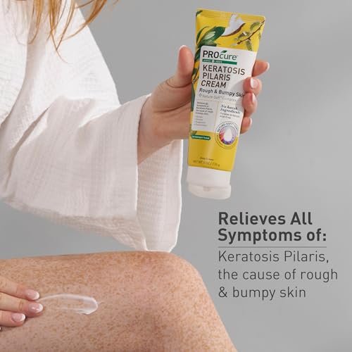 PROcure Keratosis Pilaris Cream – Glycolic Acid & Willow Bark for KP Bumps, Rough Texture & Dry Skin – Fragrance-Free, Paraben-Free Daily Body Lotion, 6 oz Avelisse