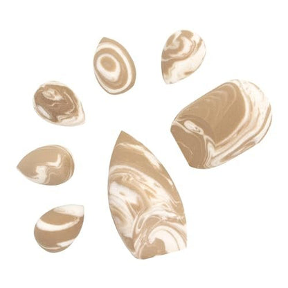 Profusion Cosmetics 7-Piece Beauty Sponge Set - Blending Squad, Beige, Synthetic