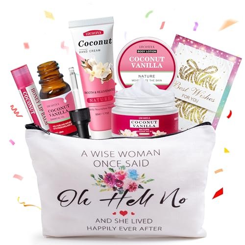 Luxurious Coconut Vanilla Spa Gift Set for Women – Travel Size Bath & Body Care | Unique Birthday & Friendship Gifts for Her - görsel 2