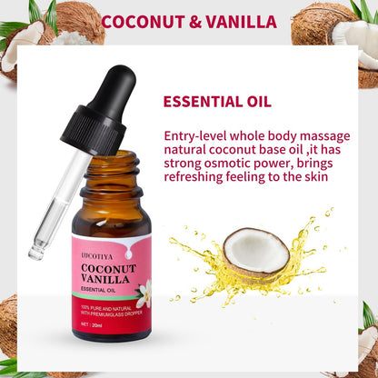 Luxurious Coconut Vanilla Spa Gift Set for Women – Travel Size Bath & Body Care | Unique Birthday & Friendship Gifts for Her