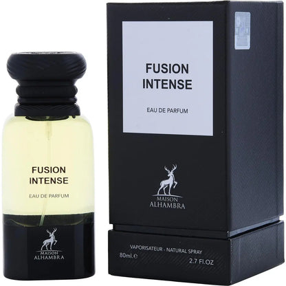 Maison Alhambra Fusion Intense Eau de Parfum – Aromatic Sweet Woody Leather Unisex Fragrance, 2.7 oz / 80 ml Avelisse