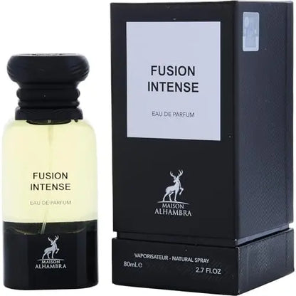 Maison Alhambra Fusion Intense Eau de Parfum – Aromatic Sweet Woody Leather Unisex Fragrance, 2.7 oz / 80 ml Avelisse