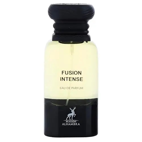 Maison Alhambra Fusion Intense Eau de Parfum – Aromatic Sweet Woody Leather Unisex Fragrance, 2.7 oz / 80 ml Avelisse