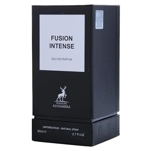Maison Alhambra Fusion Intense Eau de Parfum – Aromatic Sweet Woody Leather Unisex Fragrance, 2.7 oz / 80 ml Avelisse