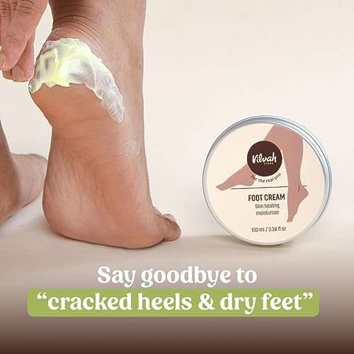 Vilvah Foot Cream for Dry and Cracked Feet | Moisturizes Rough Heels, Softens Chapped & Calloused Skin – Suitable for All Skin Types, 100ml - görsel 4