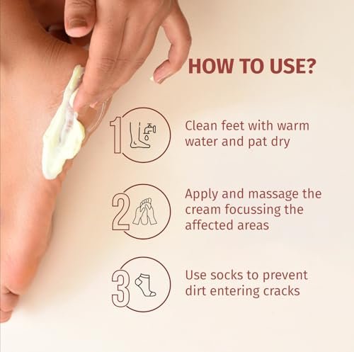 Vilvah Foot Cream for Dry and Cracked Feet | Moisturizes Rough Heels, Softens Chapped & Calloused Skin – Suitable for All Skin Types, 100ml - görsel 12