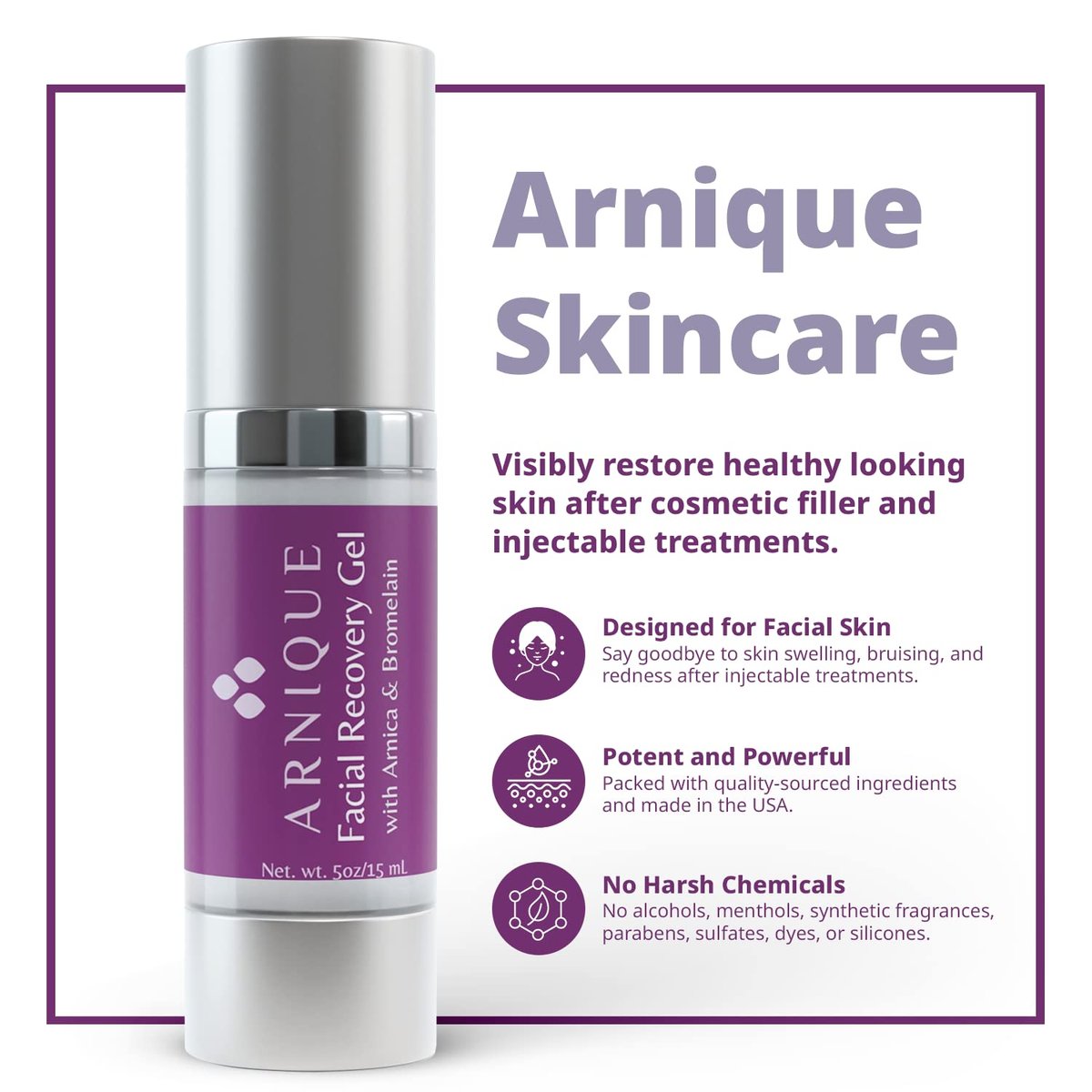 Arnique Arnica Gel for Face – Soothing Arnica & Bromelain Facial Gel to Refresh and Comfort Delicate Skin After Beauty Treatments Avelisse