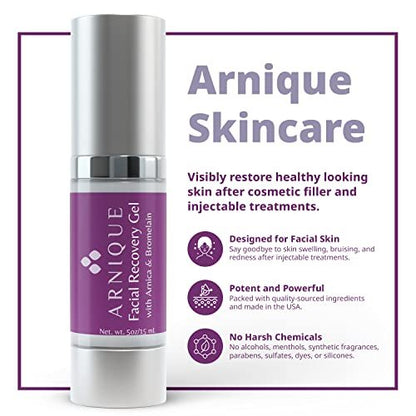 Arnique Arnica Gel for Face – Soothing Arnica & Bromelain Facial Gel to Refresh and Comfort Delicate Skin After Beauty Treatments Avelisse