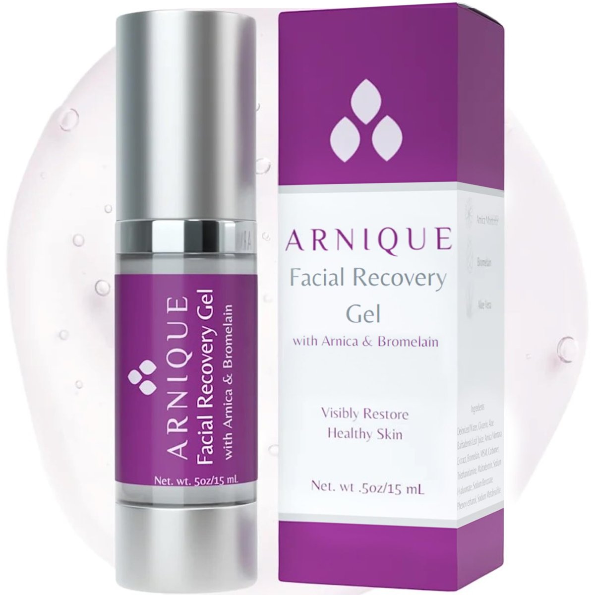 Arnique Arnica Gel for Face – Soothing Arnica & Bromelain Facial Gel to Refresh and Comfort Delicate Skin After Beauty Treatments Avelisse