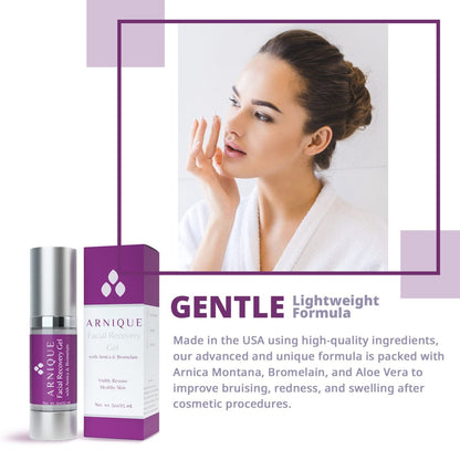 Arnique Arnica Gel for Face – Soothing Arnica & Bromelain Facial Gel to Refresh and Comfort Delicate Skin After Beauty Treatments Avelisse