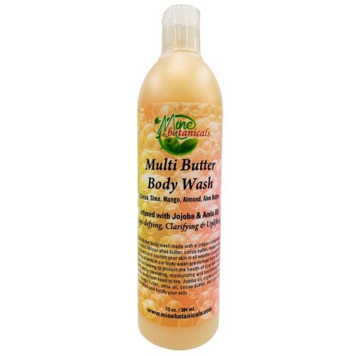 Mine Botanicals Multi Butter Body Wash - Cocoa, Shea, Mango, Almond & Aloe Butter - 13 Fl Oz - görsel 2