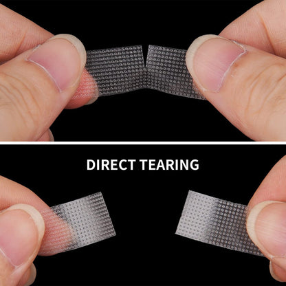 Kirecoo 6 Rolls Adhesive Eyelash Tape - Breathable PE Lash Tape for Eyelash Extensions - 9m Each Roll (Transparent)
