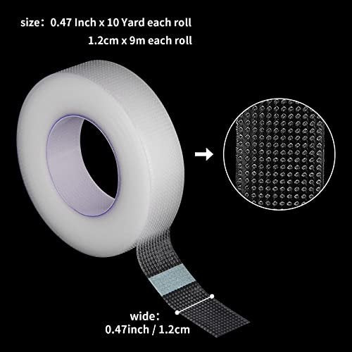 Kirecoo 6 Rolls Adhesive Eyelash Tape - Breathable PE Lash Tape for Eyelash Extensions - 9m Each Roll (Transparent) - görsel 4