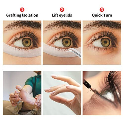 Kirecoo 6 Rolls Adhesive Eyelash Tape - Breathable PE Lash Tape for Eyelash Extensions - 9m Each Roll (Transparent)