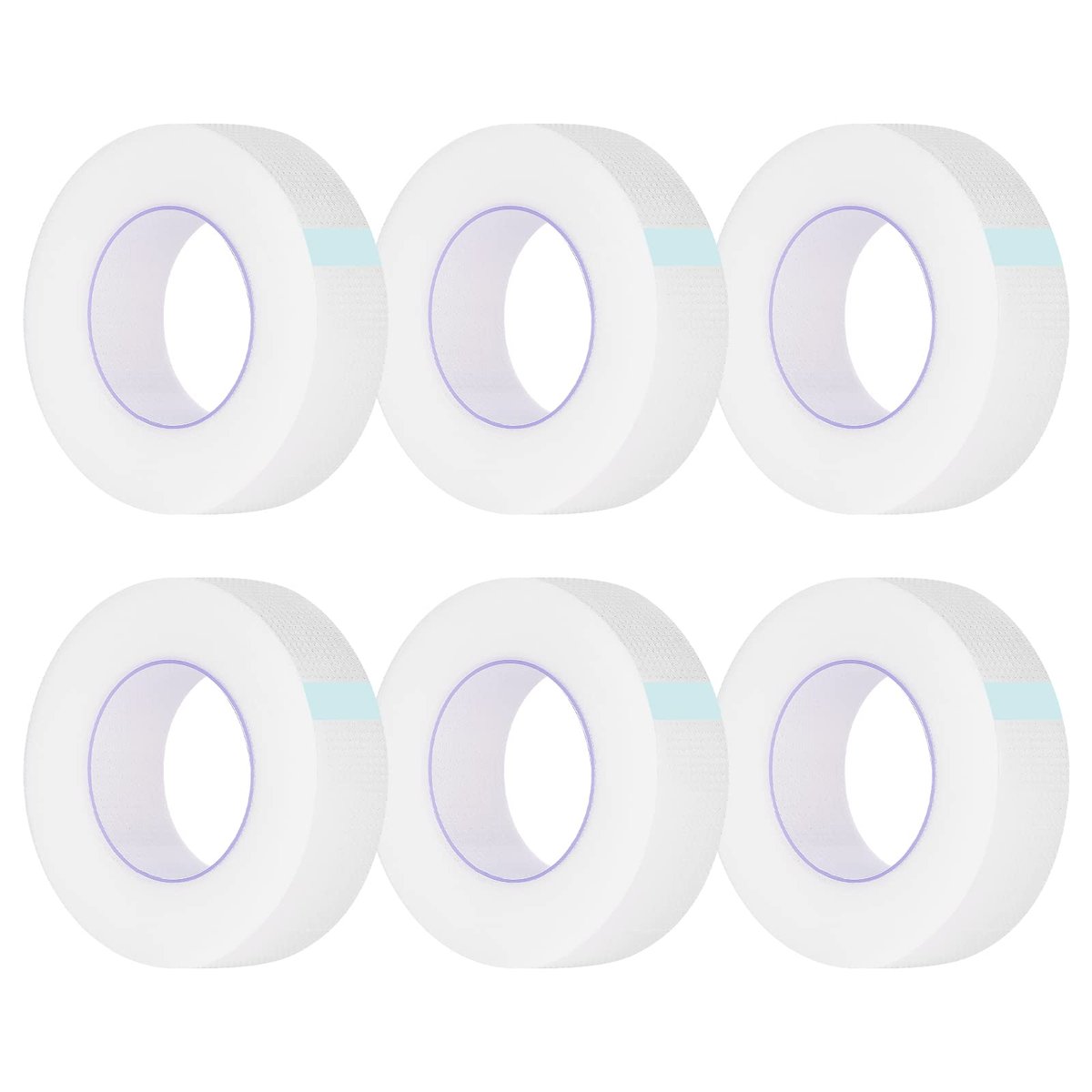 Kirecoo 6 Rolls Adhesive Eyelash Tape - Breathable PE Lash Tape for Eyelash Extensions - 9m Each Roll (Transparent) - görsel 1