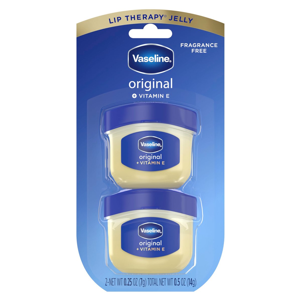 Vaseline Lip Therapy Original Mini 2-Pack – Hydrating Lip Balm for Dry, Chapped Lips (0.5 oz each) - görsel 2