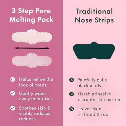 Rael Blackhead Remover Miracle Patch Melting Pack – 3-Step Nose Strips for Blackheads & Pore Cleansing (2 Pack) Avelisse