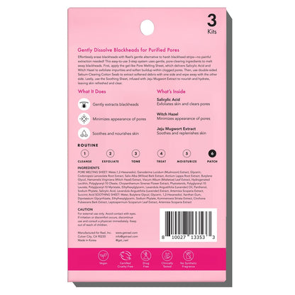 Rael Blackhead Remover Miracle Patch Melting Pack – 3-Step Nose Strips for Blackheads & Pore Cleansing (2 Pack) Avelisse