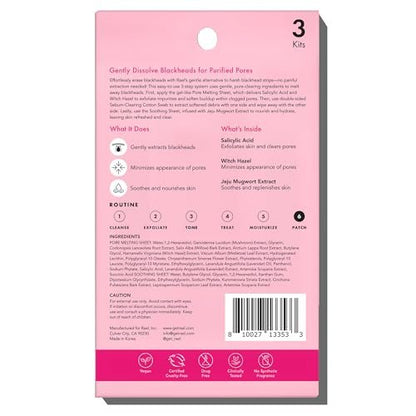 Rael Blackhead Remover Miracle Patch Melting Pack – 3-Step Nose Strips for Blackheads & Pore Cleansing (2 Pack) Avelisse