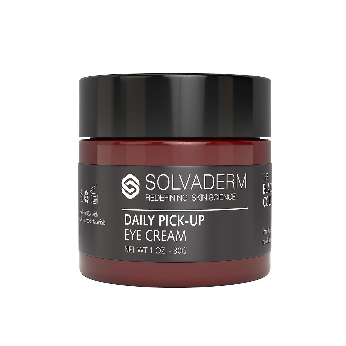 Solvaderm Blackstone Collection Men’s Face Cream – Anti-Aging Moisturizer for Men with Peptides & Antioxidants – Hydrating, Firming, Non-Greasy Daily Skincare for All Skin Types – 1 oz - görsel 1