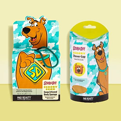 MAD BEAUTY Scooby-Doo Shower Cap – Nostalgic PVC Shower Cap for Adults, Keeps Hair Dry