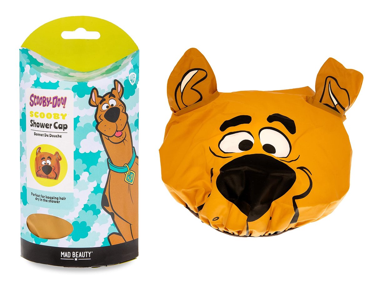 MAD BEAUTY Scooby-Doo Shower Cap – Nostalgic PVC Shower Cap for Adults, Keeps Hair Dry - görsel 1