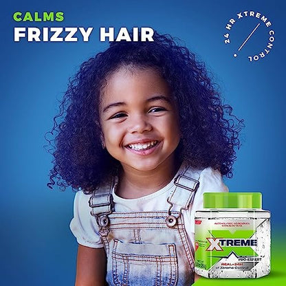 Xtreme Pro-Expert Clear Styling Hair Gel - Alcohol-Free 24-Hour Extreme Control with Aloe Vera, 8.81 oz Jar (Pack of 24)