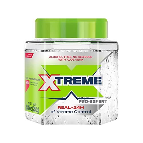 Xtreme Pro-Expert Clear Styling Hair Gel - Alcohol-Free 24-Hour Extreme Control with Aloe Vera, 8.81 oz Jar (Pack of 24) - görsel 2