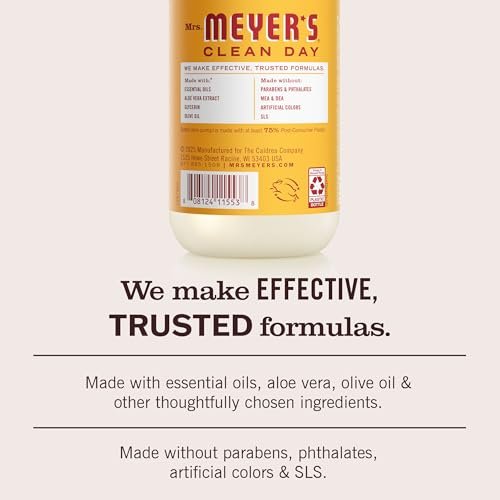 Mrs. Meyer's Clean Day Hand Soap, Clementine Scent, 12.5 fl oz - 3 Pack - görsel 8