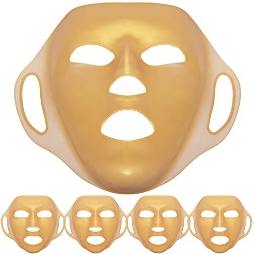 GELMAY 4-Pack 3D Gold Moisturizing Face Mask - Reusable Silicone Facial Mask Cover for Skincare, Prevents Evaporation - görsel 14