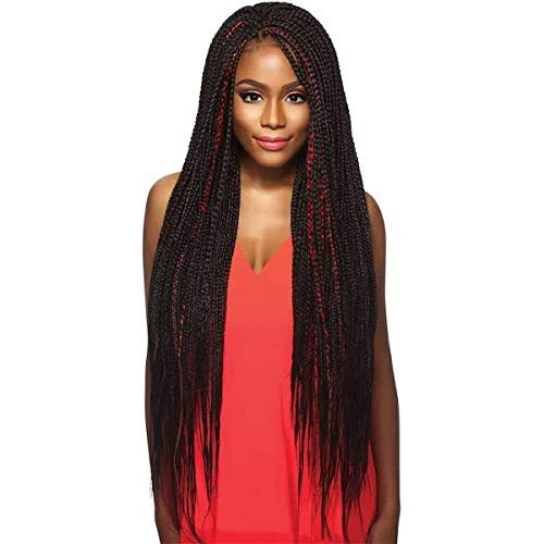 Outre Synthetic Pre Stretched ULTRA BRAID - XPRESSION 3X 42" (Color: 1 Jet Black, Pack of 4) - görsel 2