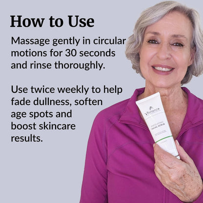 Vibriance Ultra-Gentle Face Scrub - Exfoliating Facial Wash for All Skin Types, 4 fl oz Avelisse