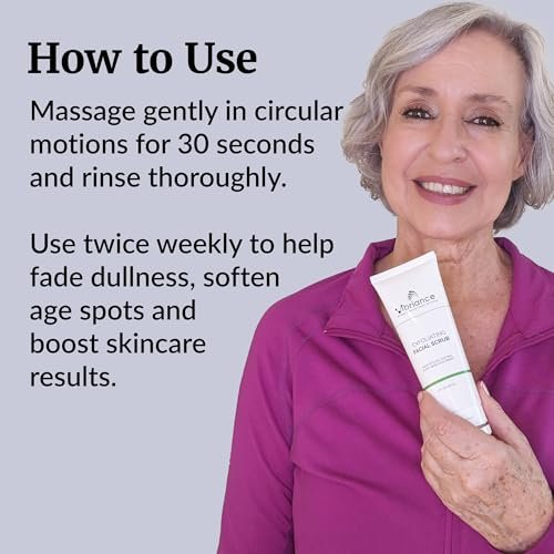 Vibriance Ultra-Gentle Face Scrub - Exfoliating Facial Wash for All Skin Types, 4 fl oz Avelisse