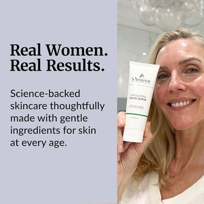 Vibriance Ultra-Gentle Face Scrub - Exfoliating Facial Wash for All Skin Types, 4 fl oz Avelisse