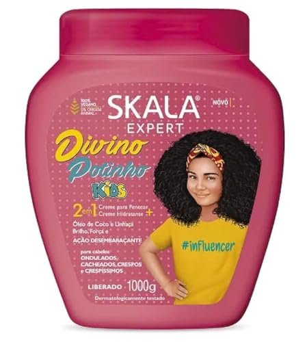 SKALA Expert 2 in 1 Treatment Cream Divine Little Curls - 1 kg (33.81 oz) - Deep Conditioning for Curly & Coily Hair Avelisse
