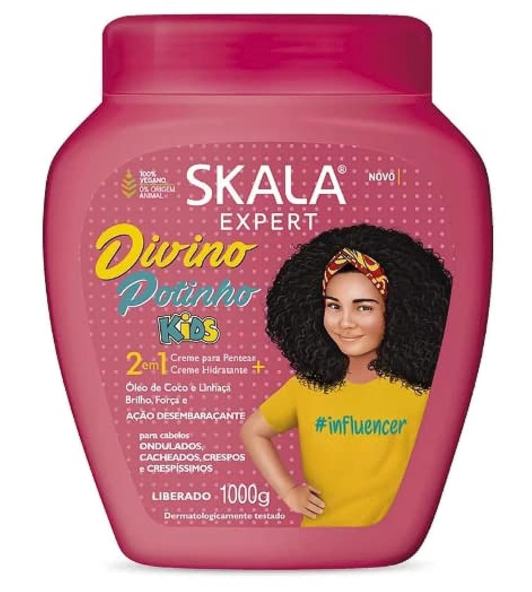 SKALA Expert 2 in 1 Treatment Cream Divine Little Curls - 1 kg (33.81 oz) - Deep Conditioning for Curly & Coily Hair Avelisse