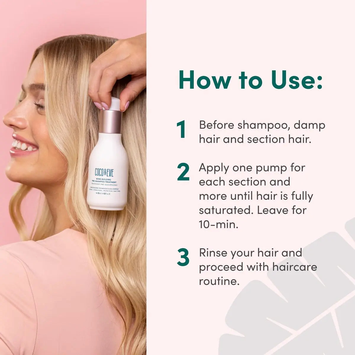 Coco & Eve Pre-Shampoo Conditioner Treatment - Deep Hair Mask for Dry Damaged Hair Repair & Bond Repair, 4.23 fl oz Avelisse