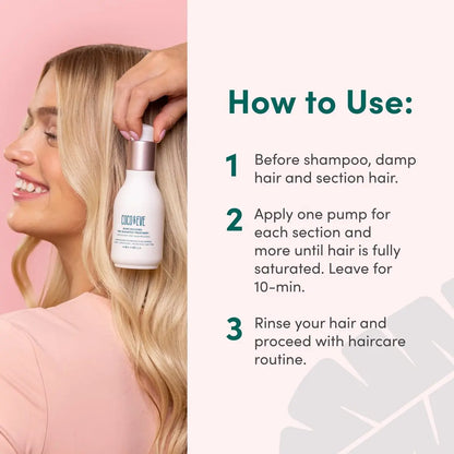 Coco & Eve Pre-Shampoo Conditioner Treatment - Deep Hair Mask for Dry Damaged Hair Repair & Bond Repair, 4.23 fl oz Avelisse