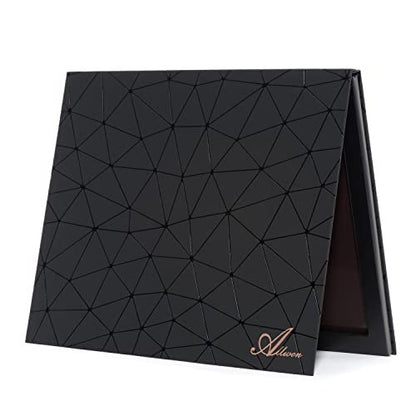Allwon Extra Large Magnetic Palette - Empty Makeup Palette for Eyeshadow, Lipstick, Blush & Powder (Diamond Shape, Black)